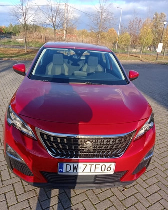 Peugeot 3008 cena 72000 przebieg: 67158, rok produkcji 2019 z Wrocław małe 56